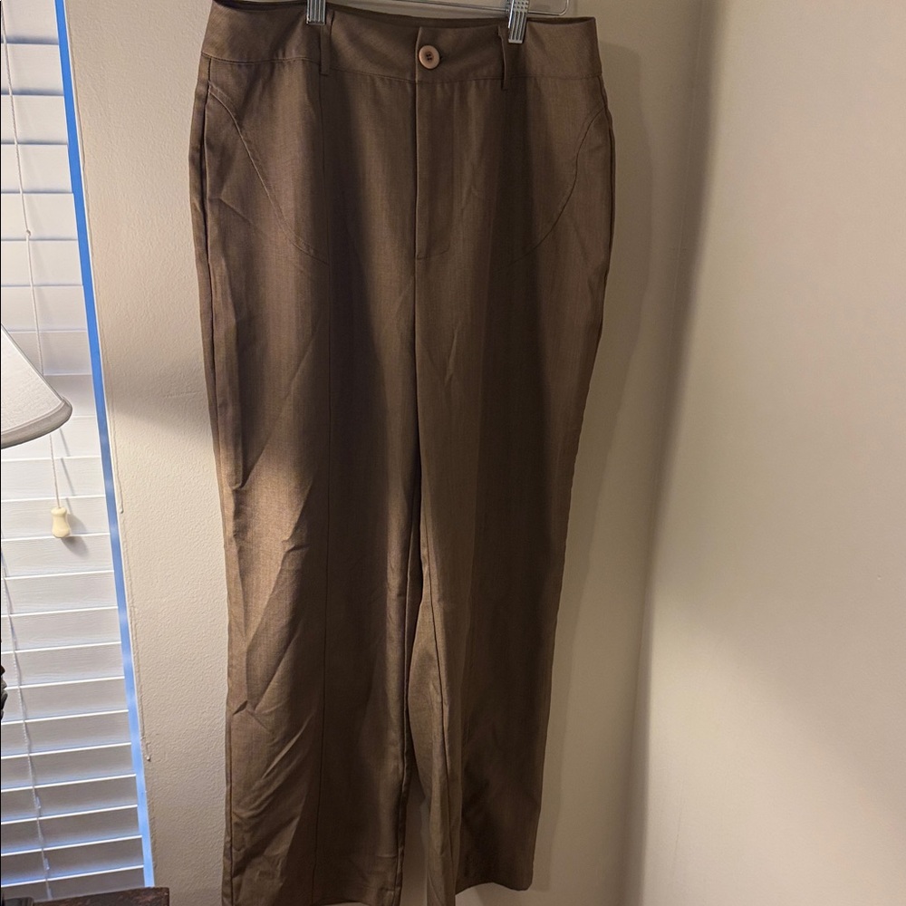 Brown Women’s Dress Pants - Classic Straight Fit